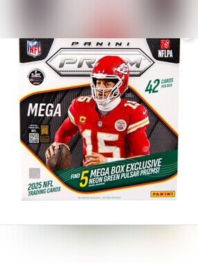 Panini Prizm 2025 NFL Mega Box - Red & White Design